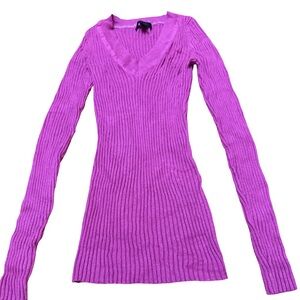 Express Pink Ribbed Knit Top /Junior
or XS Women